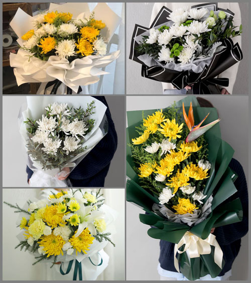 安徽淮南市潘集区架河镇白事花束代送